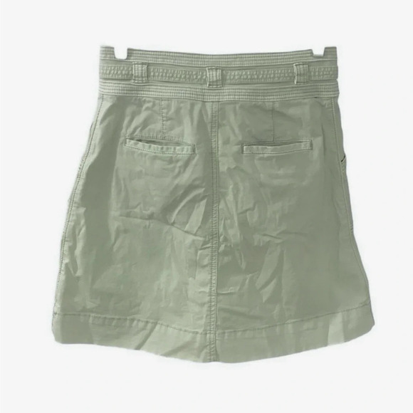 Pilcro & the Letterpress Green Paper Bag A-Line Skirt with Pockets & Belt size 0 - Picture 3 of 12